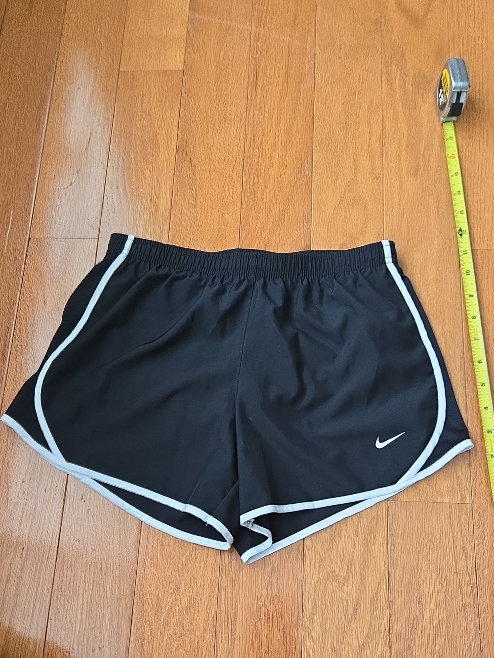 Nike Black Shorts with White Trim - Girls' Athletic Shorts